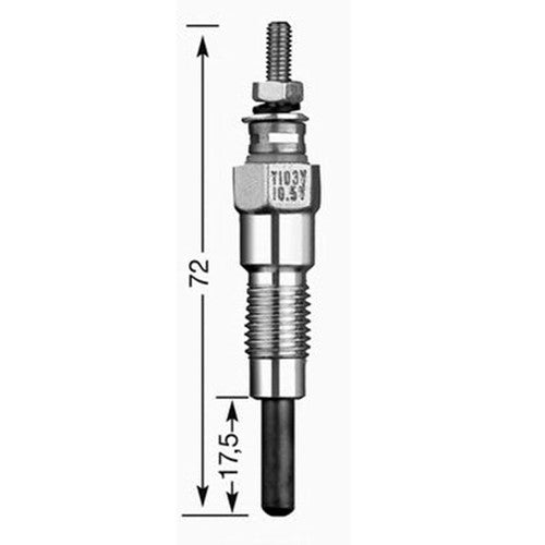 3X Glow Plugs 15951-65510 For Kubota B8200 B9200 B20 B4200 B5200 B6200 B7200