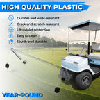 Clear Folding Golf Cart Windshield for 1985-1995 Yamaha G2 G9 Models