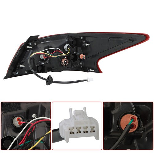 Fit For Nissan Altima 2016-2018 Red Left Driver Outer Side Tail Light Brake Lamp