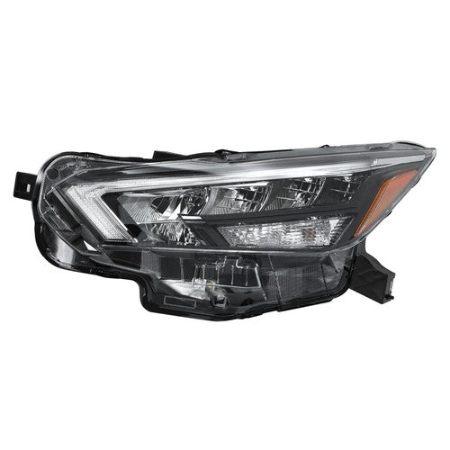Chrome For Nissan Versa 2020-2021 Left Side Headlight Replacement Clear Lens LED