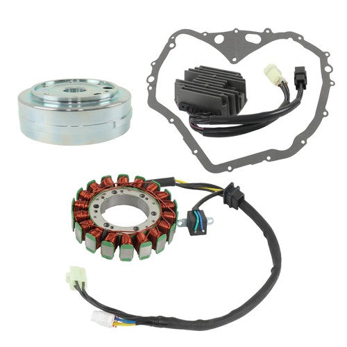 For Arctic Cat 400 Manual 2003-2008 Flywheel Rotor + Gasket + Stator + Regulator