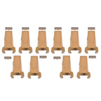 10 Pack Bucket Teeth with Flex Pins Yellow V17SYL V17PN Fits for Backhoe Loader