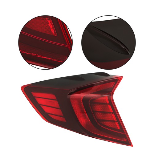 Red Tail Light For Hyundai Sonata 2020-2022 Outer Lamp LH/Driver LED Rear Chrome