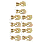 10 Pack 5/16 Inch G70 Clevis Grab Hooks Chain Hooks - 5400lbs Working Load Limit