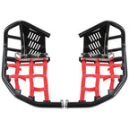 Nerf Bars Heel Guards Side Steps For Honda TRX450R 450ER Red Nets Black Nerfs