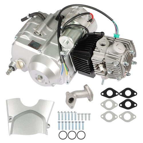 125cc 4 Stroke Engine Motor ATV 3-Speed Semi Auto w/Reverse Electric Start New