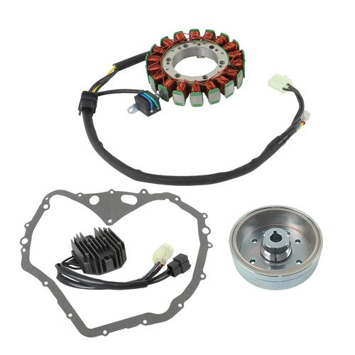For Arctic Cat 400 Manual 2003-2008 Flywheel Rotor + Gasket + Stator + Regulator