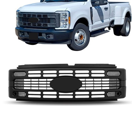 For Ford F250 2023 2024  Super Duty XL/XLT Black Plastic Grille Front Upper New