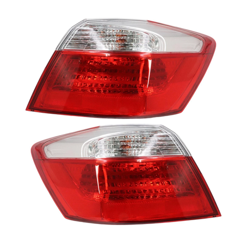 Outer Tail Lights for 2013-2015 Honda Accord Sedan EX LX Sport Halogen LH RH