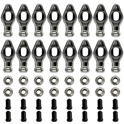 1.7 x 7/16" Stud Steel Roller Rocker Arms Set with Balls for Big Block Chevy 454