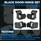 4pc Door Hinges for 78-88 G-body Malibu Regal El Camino Oldsmobile Monte Carlo
