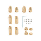 Motorcycle Reusable Brass Wheel Spoke Balance Weights 12 Pack Universal