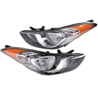 ZZ2V00905 Halogen Headlights Assembly Pair for 2011-2013 Hyundai Elantra