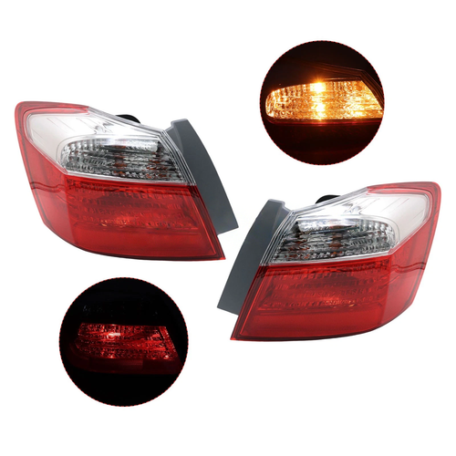 Outer Tail Lights for 2013-2015 Honda Accord Sedan EX LX Sport Halogen LH RH
