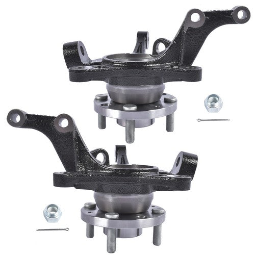 Pair Steering Knuckle Left & Right for Chevy Aveo Aveo5 Pontiac G3 1.6L L4 04-11