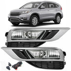 Front Bumper Left+Right Side Fog Light Assembly w/Switch For Honda CRV 2015-2016