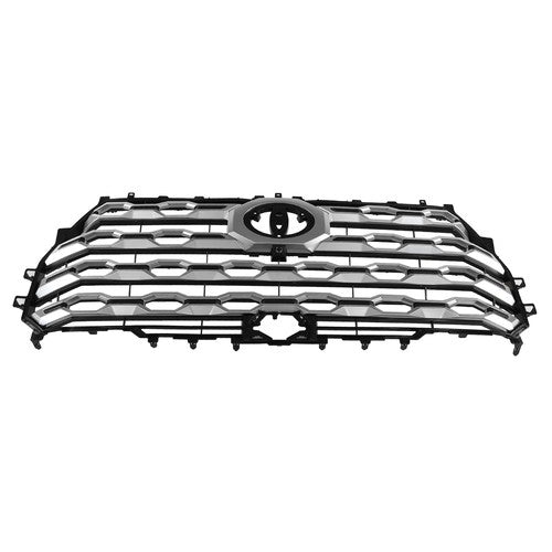 Front Upper Grille Brushed Satin Aluminum for Toyota Tundra 2022-2024 Platinum