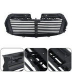 Black Upper Radiator Grille Air Shutter Assembly W/Motor For Ford F150 2015-2017
