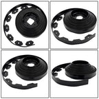40FT Garden Edge Lawn Grass Stone Isolation Strip 16pcs Anchoring Spik US