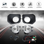 For 2016-2021 Toyota Tacoma Right+Left Side Fog Light w/Switch+Wiring+Bulbs