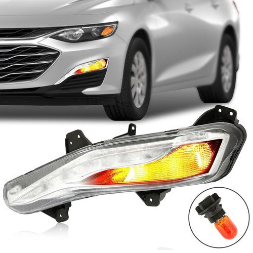 Fog Light Turn Signal Light with LED DRL Driver Side for Chevy Malibu 2019-2022