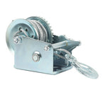 600 lbs Steel Cable Hand Winch Crank Gear Winch Atv Boat Trailer Heavy Duty