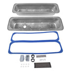 Finned Aluminum Tall Valve Covers w/ Center Bolt for Chevy SBC 5.0L-5.7L 350 450