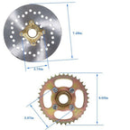 Go Kart ATV Live Rear Axle Kit + Brake Assembly +Sprocket Hub Drift Trike 32"