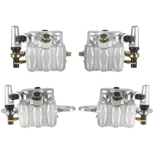 Front & Rear Brake Calipers Set For Yamaha Rhino 700 YXR700 With Pads 2008-2013