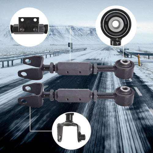 Rear Upper Adjustable Control Arm LH & RH Pair Kit Fit For Honda Element 02-11