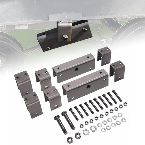 Steel Tandem Axle Slipper Spring Trailer Hanger Kit for 2 Inch Wide Slipper Spring
