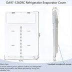 DA97 12609C Refrigerator Evaporator Cover for Samsung RF263BEAESR RF260BEAESR
