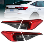 Set Tail Lights Rear Lamps Outer Inner Side for 2022 2023 2024 for Honda Civic