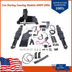 Air Ride Kit with Motorcycle Electric Center Stand for Harley Road King 09-16