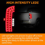 2007 2008 Dodge Ram 1500 2007 2009 Ram 2500 3500 Smoked LED Tail Lights Lamp