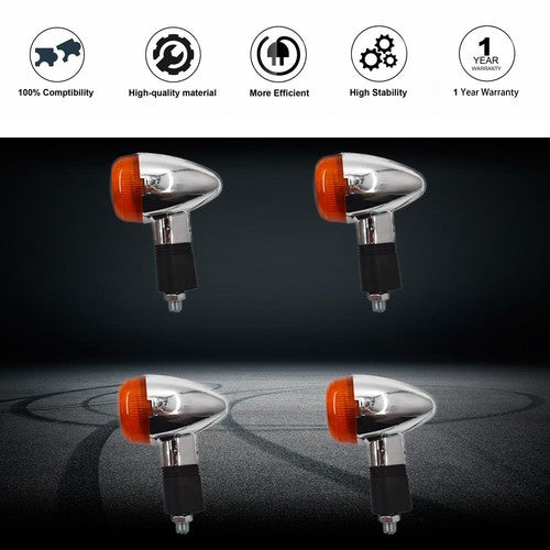 4X Motorcycle LED Turn Signal Blinker Indicator Lights For Honda Suzuki Yamaha