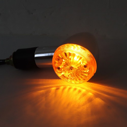 2��Amber Chrome Front Rear Turn Signal Blinker Indicator Light Motorcycle