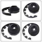 Lawn Border L-shaped Lawn Garden Edging Kit 40FT With 40Pcs Anchoring Spikes