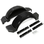 Single Axle Trailer Fenders for 13 inch Wheels Tires Skirt Boat Glossy Black 2