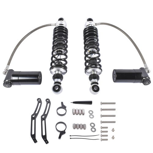 Adjustable Rear Suspension Shocks Remote Reservoir for Harley Road Glide 2014-24