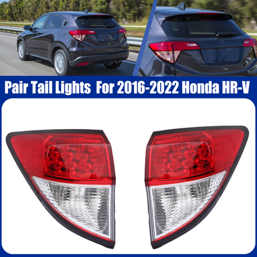 Pair Tail lights for Honda HR-V HRV 2016-2022 Rear Brake Lamp Assembly No Bulbs