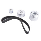 Billet Aluminum Gilmer Belt Drive Pulley Kit for Chevy BBC 396 427 454 SWP/LWP