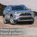 Front Plus Rear Bumper Skid Plate Valance Lower Cover For Toyota RAV4 2019 To 23 Silver