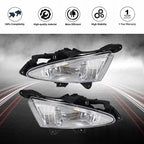 L+R Bumper Clear Fog Light Assembly For 07-10 Hyundai Elantra Sedan 4-Door 2.0L