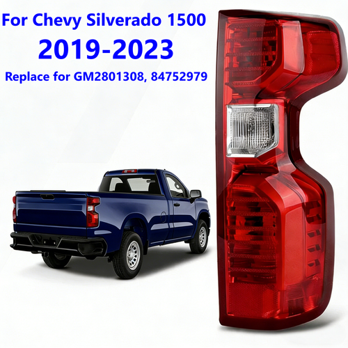 Halogen Taillight Right Passenger for 2019-2026 for Chevrolet Silverado 1500