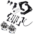 Front Wheel Hub Bearing Control Arm Suspension Kit for GMC Sierra 1500 2500 HD