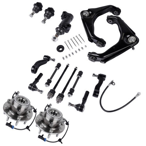 Front Wheel Hub Bearing Control Arm Suspension Kit for GMC Sierra 1500 2500 HD