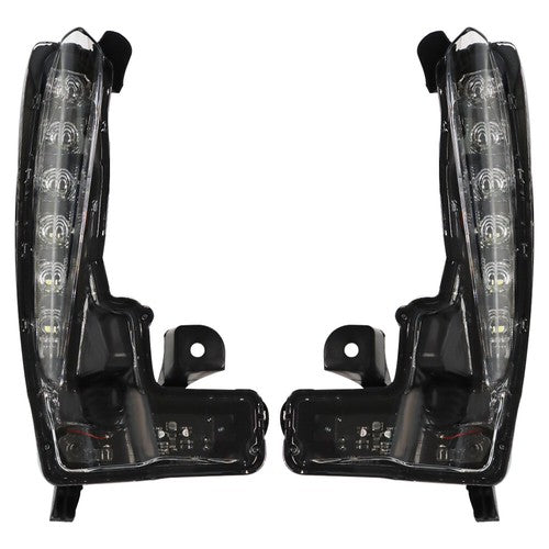 For 17-19 Toyota Corolla Front Fog Light Assembly w/H11 Bulb Driver+Passenger