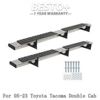 Running Boards Bar Side Step Suit 6" For Toyota Tacoma Double Cab 2005-2023