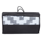 8x10ft Waterproof Outdoor Rug Outdoor Plastic Straw Rug For Camping Gray & White
